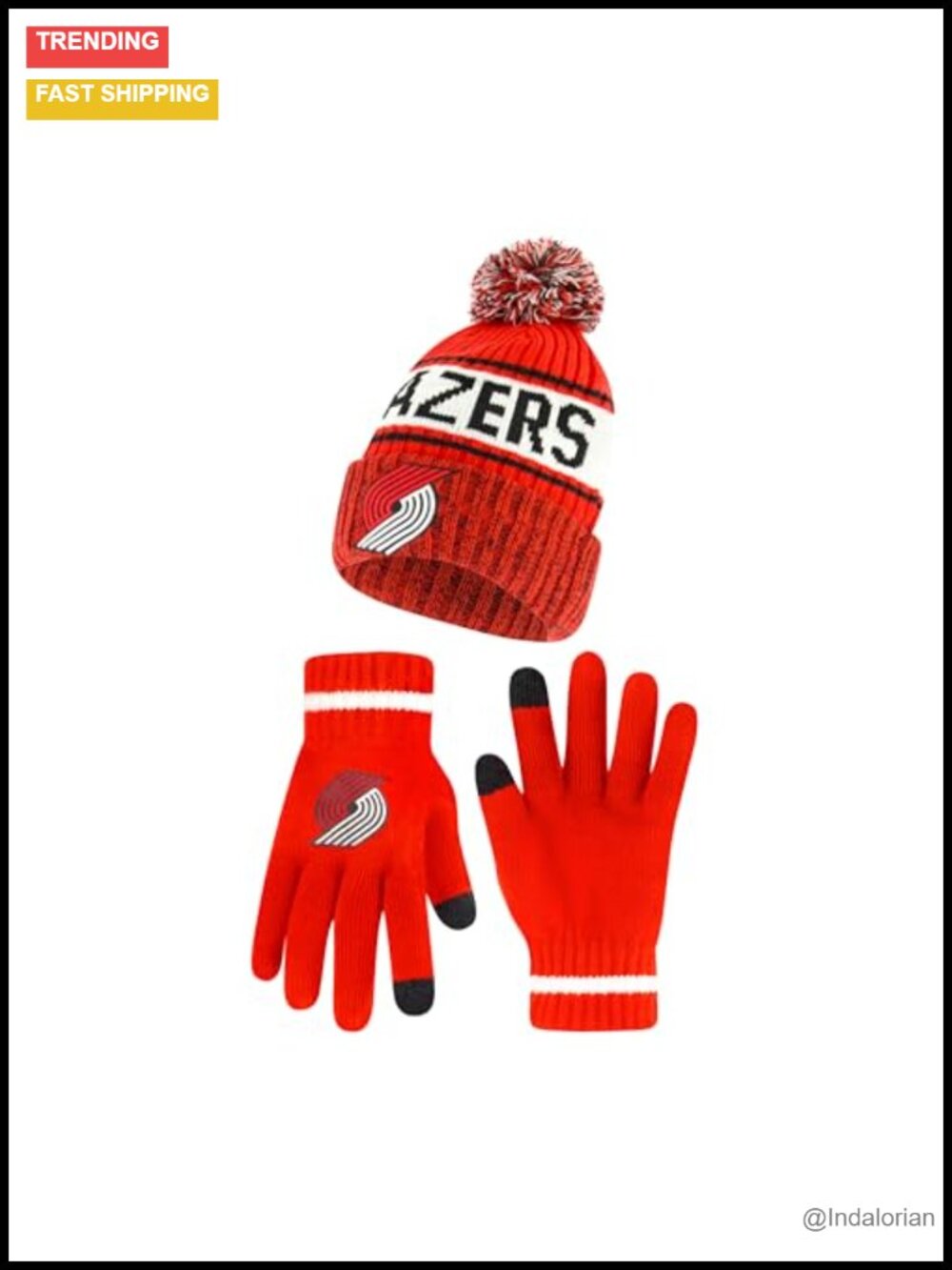 Ultra Game NBA Youth Super Soft Winter Beanie Knit Hat with Touch Screen Gloves